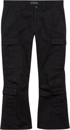 Balenciaga Cropped Trousers, female, Black, Size: 2XS Ballroom Trousers