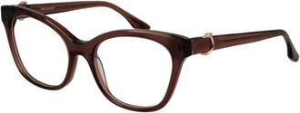 Trussardi Elegante Rechthoekige Brillenmonturen - Dames - Brillen - Bruin - ONE Size - Accessoires