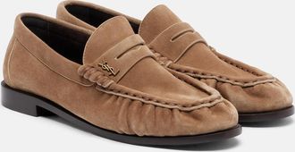 Saint Laurent Le Loafer suede penny loafers