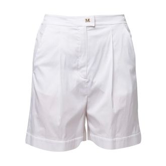 Max Mara Bermuda Sartoriale Bchmedeola - female - Max Mara - Casual Shorts - White - XS - Shorts