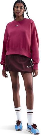 Nike Sportswear Phoenix Fleece Over-Oversized Crew Neck Sweatshirt Womens Sweatshirt Sweet Beet/Sail : 2XL, Cotton/Polyester