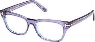 Tom Ford Brillen met vierkant montuur - unisex - Brillen - Paars - 53 MM - Accessoires