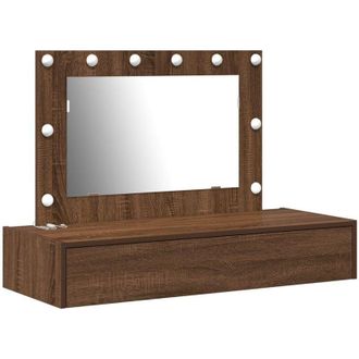 vidaXL Tavolo da Trucco Marrone 100 x 40 x 70 cm Legno multistrato - Vidaxl
