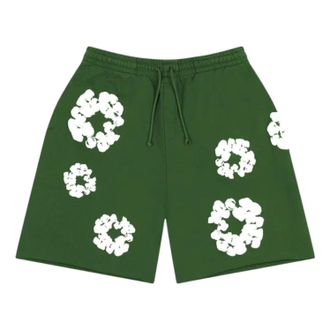 Denim Tears Cotton Wreath Sweatshorts Green SS25BRS2952059