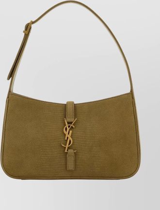 Saint Laurent le 5 &agrave; 7 suede leather shoulder bag
