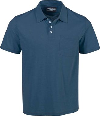 Mountain Khakis Mens Bleeker Short Sleeve Polo In Blue Ridge