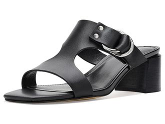 Calvin Klein Vevia Womens Sandals Black Leather : 9.5 M