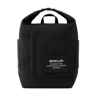 Moncler Black Nakoa Backpack with Logo