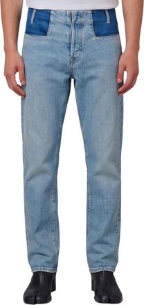 Maison Margiela Blue Straight Mid Rise Jeans