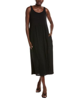Eileen Fisher Eileen Fisher Scoop Neck Midi Dress
