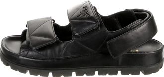 Prada (WMNS) PRADA Padded Nappa Leather Sandals Black 1X721M_038_F0002_F_020