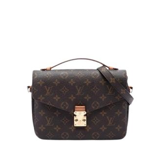 Louis Vuitton Pre-owned Pochette Metis - Dames - Pre-owned - Bruin - Maat: ONE Size Leer