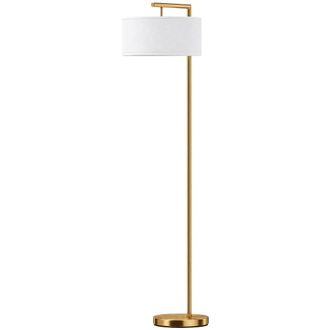 HOMCOM L&aacute;mpara de pie 47x37x153 cm oro