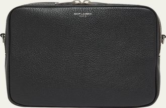 Saint Laurent Mens Small Leather Camera Bag