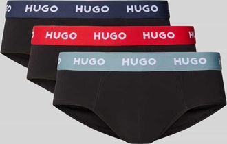 HUGO BOSS Slips im 3-er-Pack aus Baumwoll-Mix in Black, Gr&ouml;&szlig;e XXL