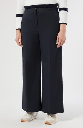 Marina Rinaldi Cresta Wide Leg Pants in Midnight Blue at Nordstrom, Size 22W