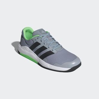adidas Trainingsschuh ADIDAS PERFORMANCE DROPSET BASE, Herren, Gr. 41, silber (halo silber, lime burst, core schwarz), Textil, Schuhe Trainingsschuh