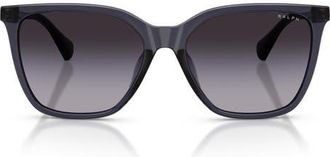 Ralph Lauren RA5328U 56mm Gradient Square Sunglasses in Transparent Violet/grey at Nordstrom