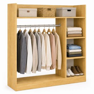 VCM Perchero De Madera Con Estante Palosa L 120x124x35 - Vcm