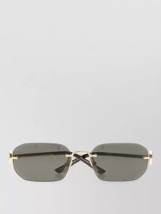 Gucci metal sunglasses rectangular lenses slim arms