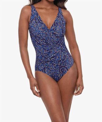 Miraclesuit Oceanus One-Piece Swimsuit In Plum Blue/multi