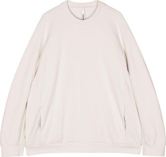 Attachment crew-neck sweatshirt - men - Cotton/Polyester - 4 - Neutrals