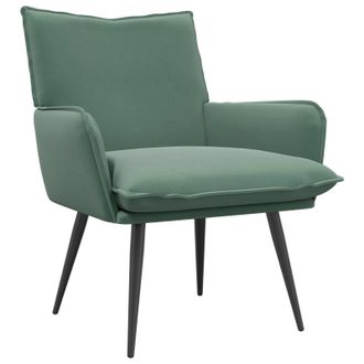 vidaXL Sill&oacute;n Verde Mar Terciopelo Vidaxl