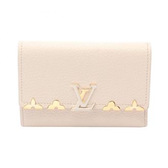 Louis Vuitton Ivory Leather Wallet (Tri-Fold) (Pre-Owned)