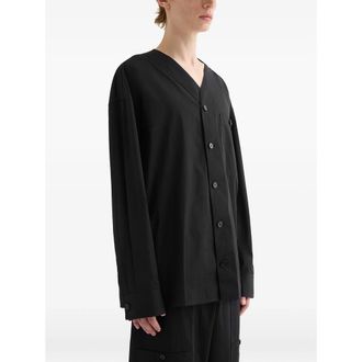 Jil Sander Patch Pocket V-neck Shirt
