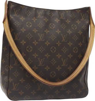 Louis Vuitton Looping Handbag Monogram Canvas Brown Canvas Bag (Pre-Owned)