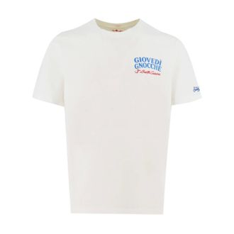 MC2 Saint Barth T-Shirts, male, White, Size: XL Forever Young T-shirt