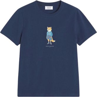 Maison Kitsun&eacute; Mujer, Camisetas, Azul, Talla: M