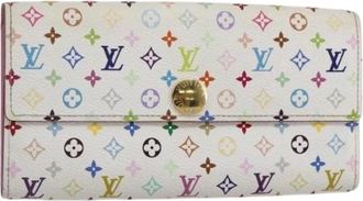 Louis Vuitton Pre-owned Wallets, female, White, Size: ONE SIZE Pre-owned Canvas Wallet