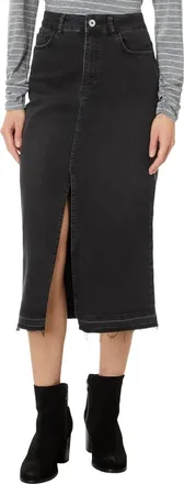 Elliott Lauren Washed Denim Skirt In Black