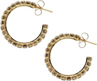 Lott. Gioielli CE SW Creole W/ Fine Stones S - Dames - Oorbellen - Geel - ONE Size - Accessoires