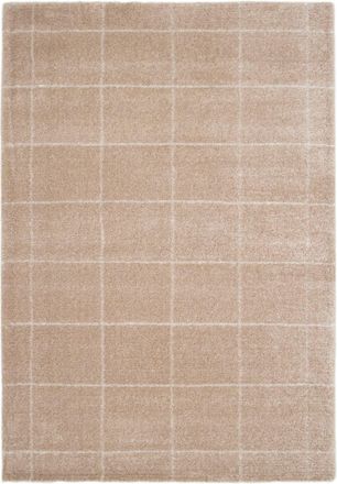 AFK Living Alfombra ultra suave en fibras recicladas beige 200 x 290 cm