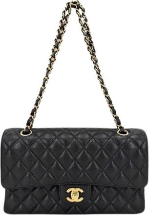Chanel Pre-owned Vintage Schoudertas - Dames - Vintage Schoudertas - Zwart - ONE Size - Leer - Vintage