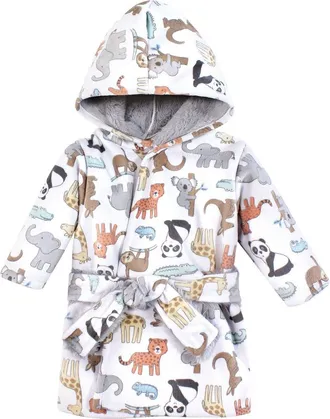 Hudson Baby Mink with Faux Fur Lining Pool and Beach Robe Cover-ups in Zoo Animals at Nordstrom, Size Small