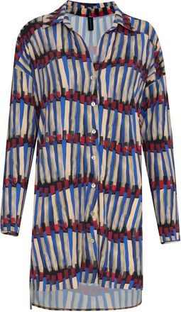 Lygia & Nanny Chemisier Meline con stampa - Blu