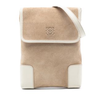 Loewe Tweedekans Suede Anagram Schoudertas