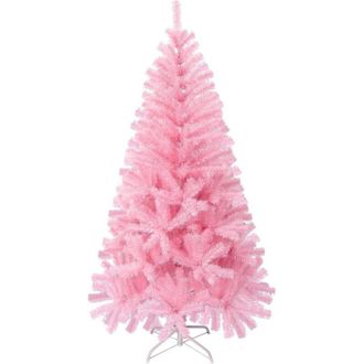 OEM &Aacute;rbol De Navidad Artificial Rosa De 120 Cm De Altura - 300 Ramas De Pe, Incluye Soporte Met&aacute;lico, F&aacute;cil De Montar, Apto Para Uso Interior Y Exterior