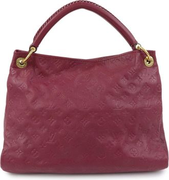 Louis Vuitton Artsy Monogram Empreinte Leather Burgundy Leather Handbag (Pre-Owned)
