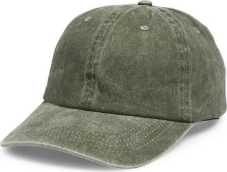 Nordstrom Rack Stonewash Cotton Dad Cap in Olive at Nordstrom Rack