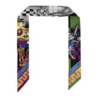 Versace Accessoires, Dames, Veelkleurig, ONE Size, Zijden sjaal