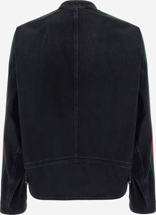 Gucci Mens Biker Jacket Cotton Black