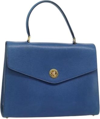 Celine Pre-owned Vintage Hand Bag - Dames - Vintage Handtas - Blauw - ONE Size - Leer - Vintage