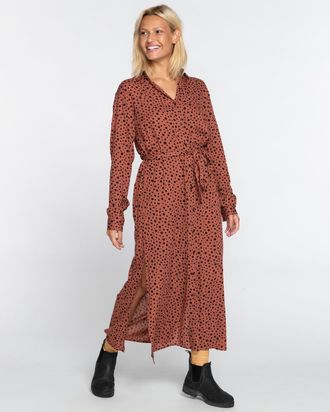 Billabong Sommerkleid BILLABONG First Kiss, Damen, Gr. XXL, US-Gr&ouml;ssen, braun (americano), Obermaterial: 100% Viskose;, Kleider Sommerkleid