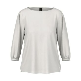 Marc Cain Zijden satijnen blouse - Dames - Blouses & Shirts - Blauw - Maat: S Zijde