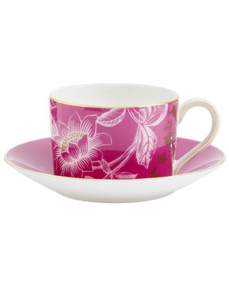 Wedgwood Wonderlust Pink Tonquin Teacup & Saucer Set