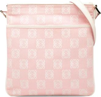 Loewe Borsa a tracolla Anagram in tela 2004 - Rosa